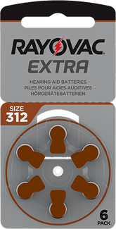 Rayovac Hearing Aid Batteries size 312